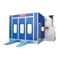 Popular Smithde S-58 baking booths for sale Diesel burner painting booth body shop spray booth with CE